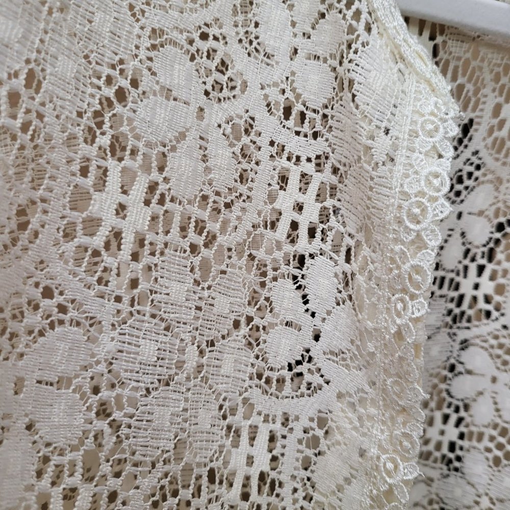Coldwater Creek Soft Lace Cream Jacket - Picture 9 of 14